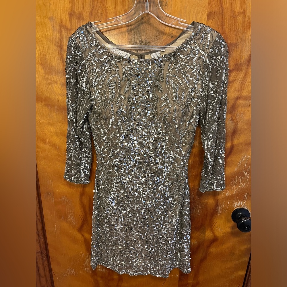 Homecoming Sequin Embellished Dress